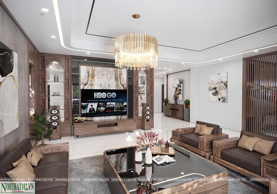 Kệ tivi gỗ óc chó