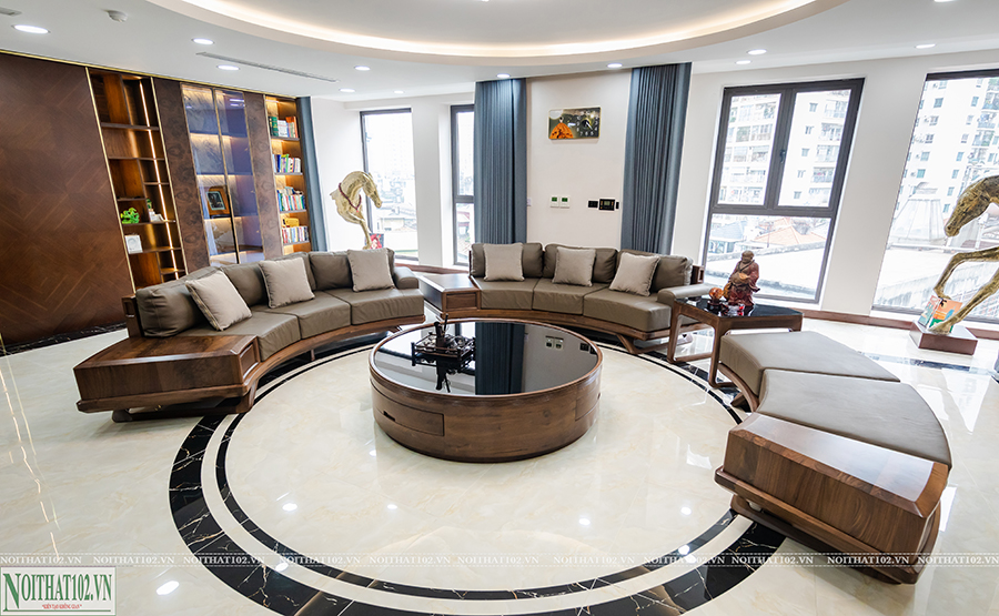 bộ bàn ghế óc chó