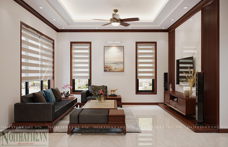 bộ bàn ghế sofa gỗ óc chó