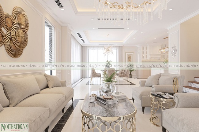 Phòng khách thiết kế hiện đại đẹp