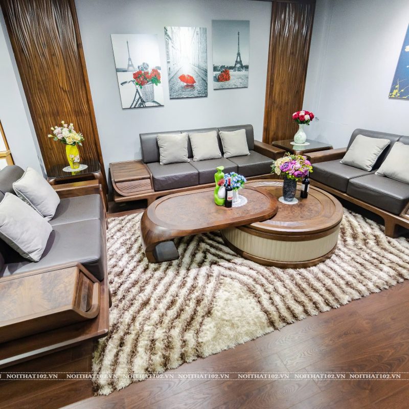 Sofa Gỗ Óc Chó S-V200